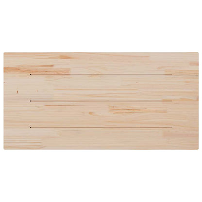 Table Top White 100x60x2.5 cm Solid Wood Pine Rectangular