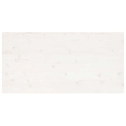 Table Top White 100x60x2.5 cm Solid Wood Pine Rectangular