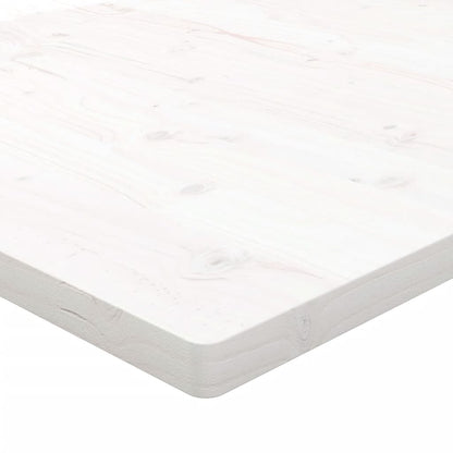 Desk Top White 80x40x2.5 cm Solid Wood Pine