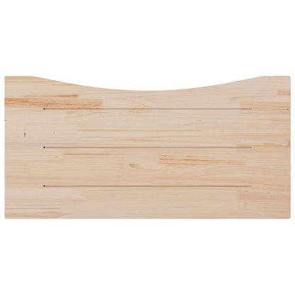 Desk Top White 100x50x2.5 cm Solid Wood Pine