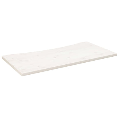 Desk Top White 100x60x2.5 cm Solid Wood Pine