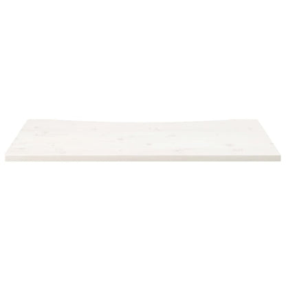 Desk Top White 100x60x2.5 cm Solid Wood Pine