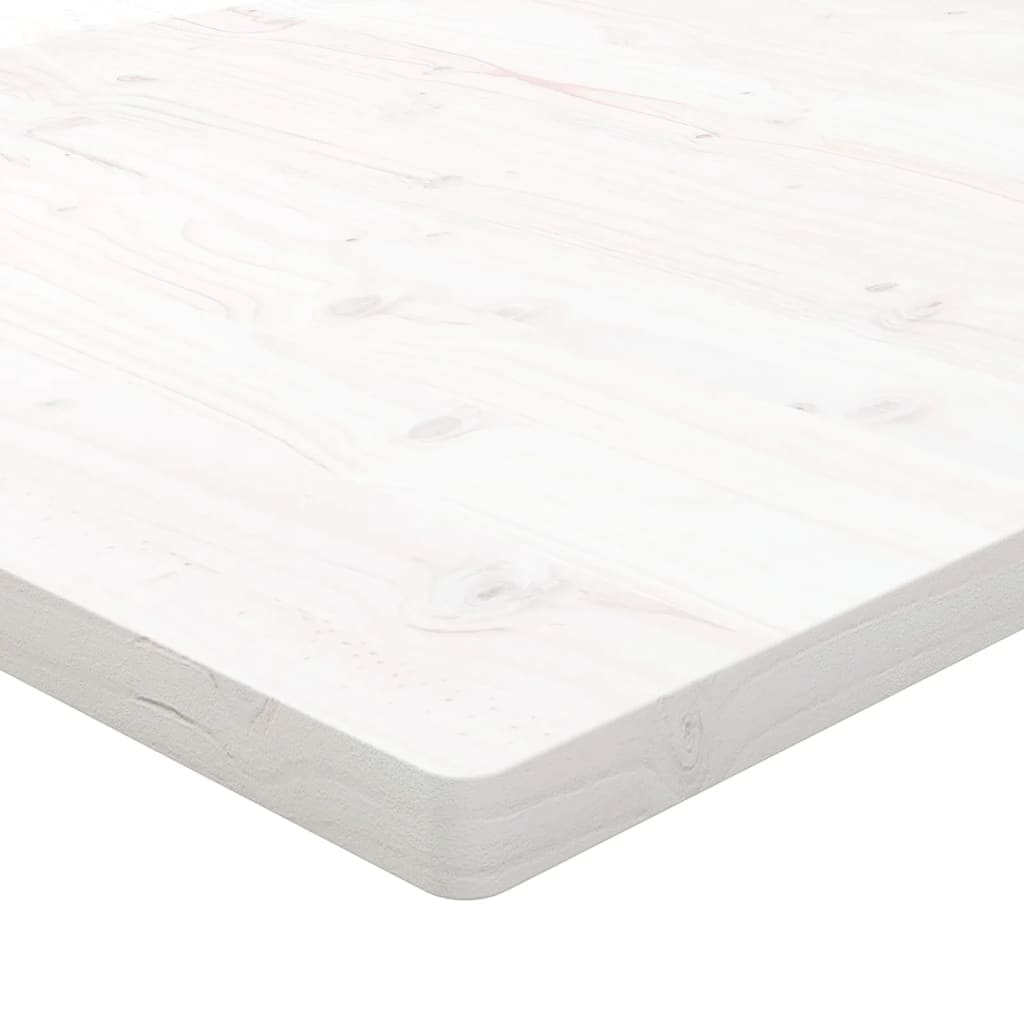 Desk Top White 100x60x2.5 cm Solid Wood Pine