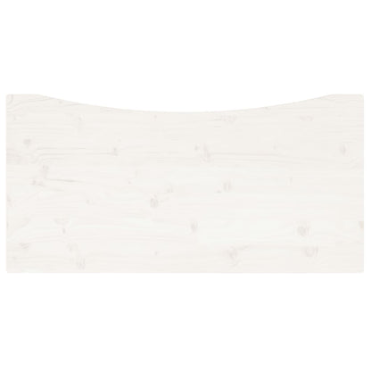 Desk Top White 110x60x2.5 cm Solid Wood Pine