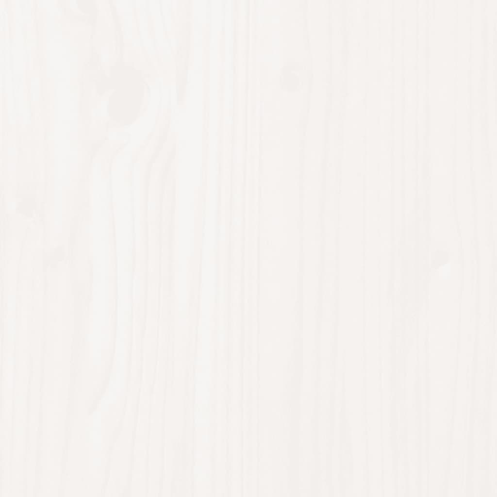 Desk Top White 110x60x2.5 cm Solid Wood Pine