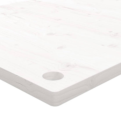 Desk Top White 80x40x2.5 cm Solid Wood Pine