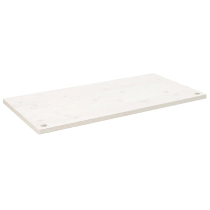 Desk Top White 100x50x2.5 cm Solid Wood Pine