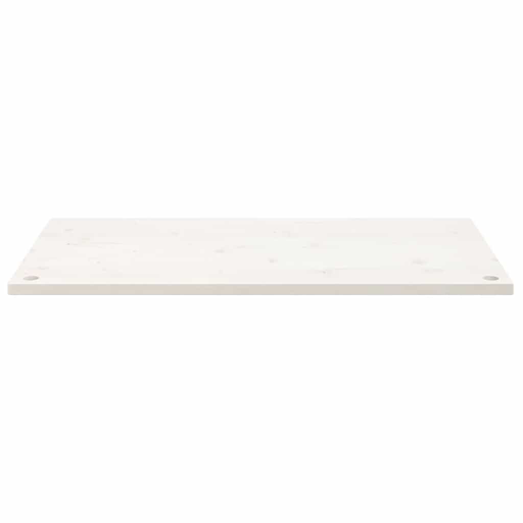 Desk Top White 100x50x2.5 cm Solid Wood Pine