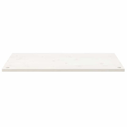 Desk Top White 100x50x2.5 cm Solid Wood Pine