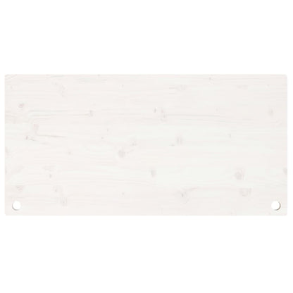 Desk Top White 100x50x2.5 cm Solid Wood Pine