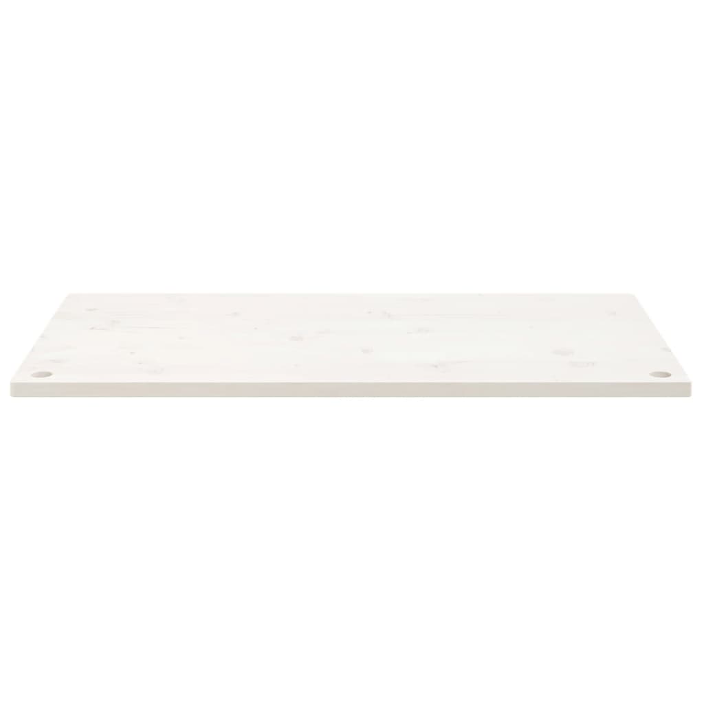 Desk Top White 110x55x2.5 cm Solid Wood Pine
