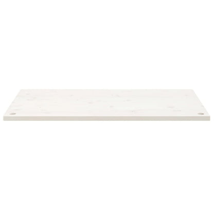 Desk Top White 110x55x2.5 cm Solid Wood Pine