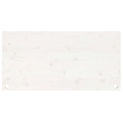 Desk Top White 110x55x2.5 cm Solid Wood Pine