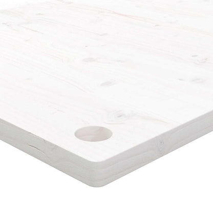 Desk Top White 110x55x2.5 cm Solid Wood Pine