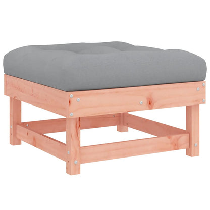 Garden Footstools with Cushions 2pcs Solid Wood Douglas