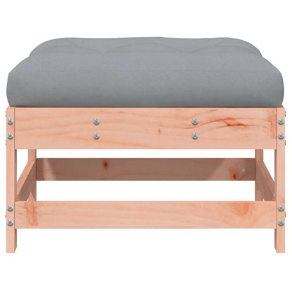 Garden Footstools with Cushions 2pcs Solid Wood Douglas