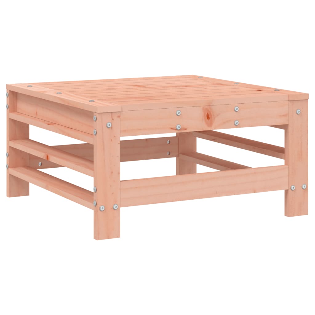 Garden Footstool with Cushion Solid Wood Douglas