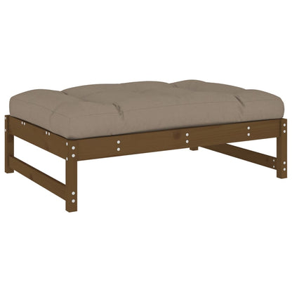 Garden Footstool Honey Brown 120x80 cm Solid Wood Pine