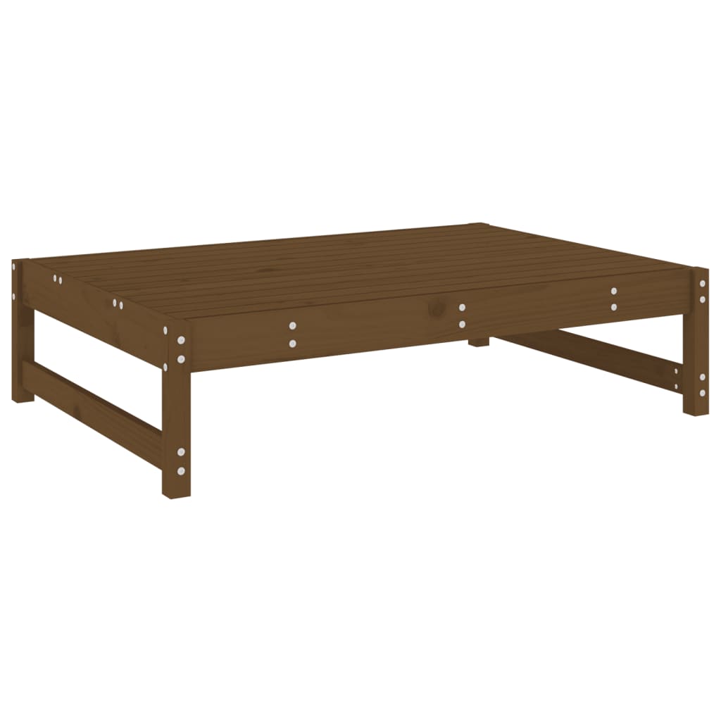 Garden Footstool Honey Brown 120x80 cm Solid Wood Pine
