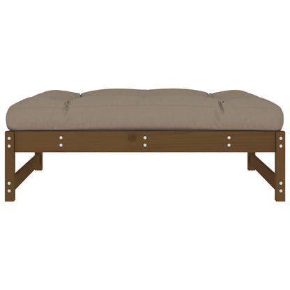 Garden Footstool Honey Brown 120x80 cm Solid Wood Pine