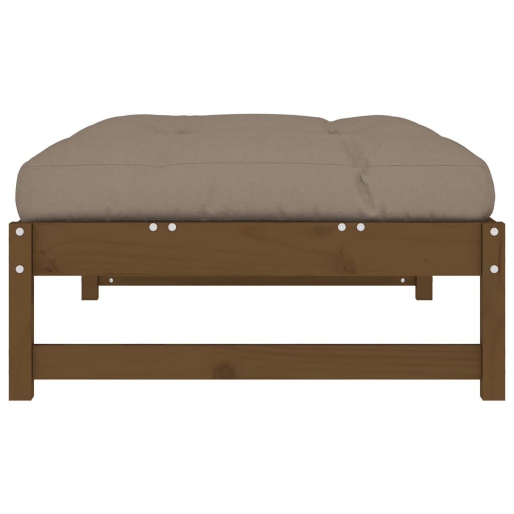 Garden Footstool Honey Brown 120x80 cm Solid Wood Pine