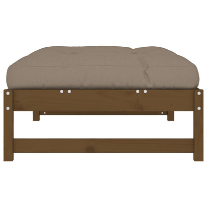 Garden Footstool Honey Brown 120x80 cm Solid Wood Pine