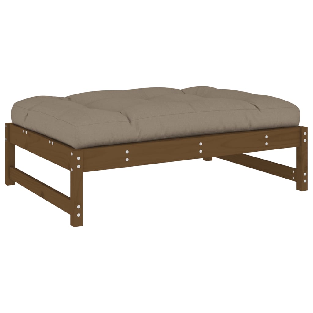 Garden Footstool Honey Brown 120x80 cm Solid Wood Pine