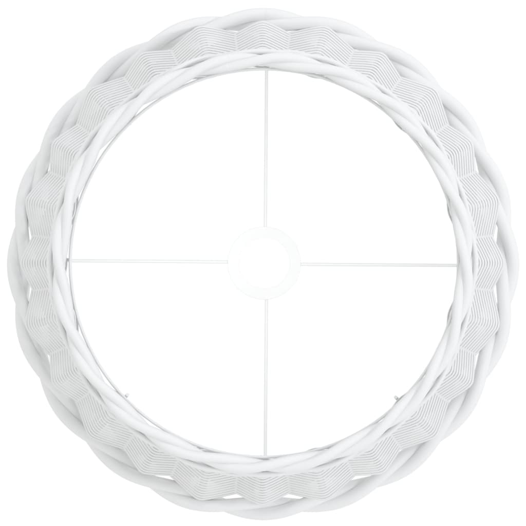 Lamp Shade White Ø40x26 cm Wicker