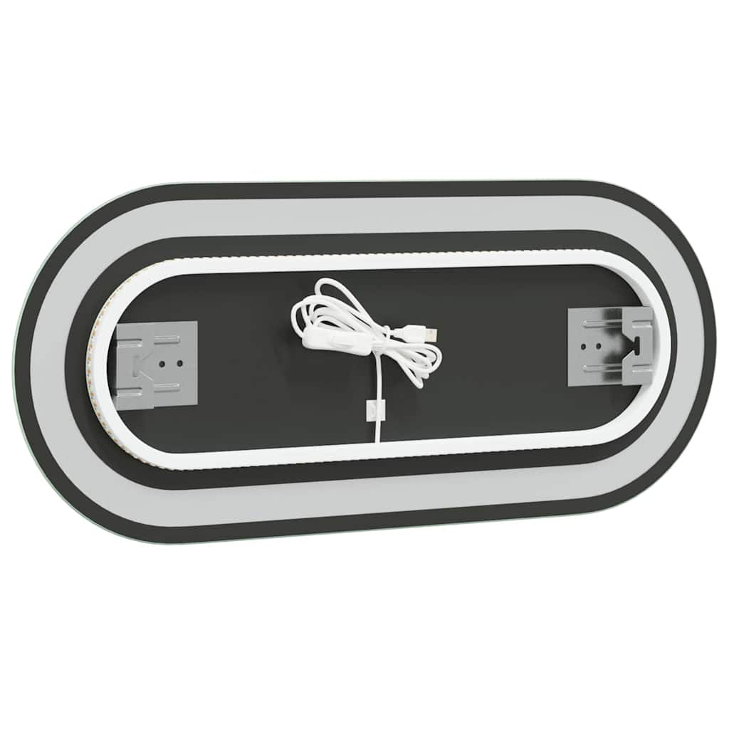 LED Bathroom Mirror 70x30 cm Oval