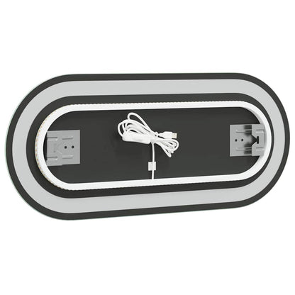 LED Bathroom Mirror 70x30 cm Oval