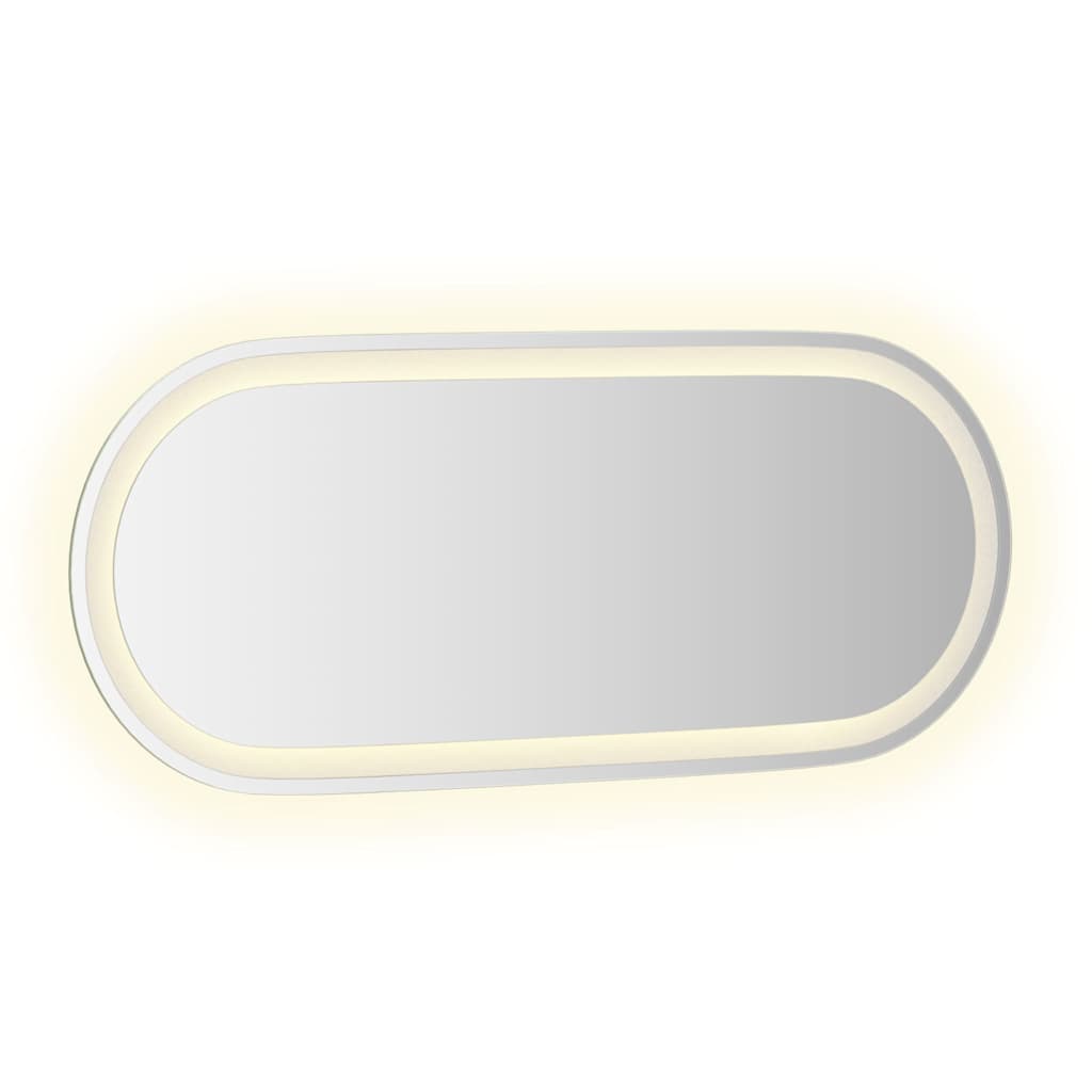 LED Bathroom Mirror 90x40 cm Oval