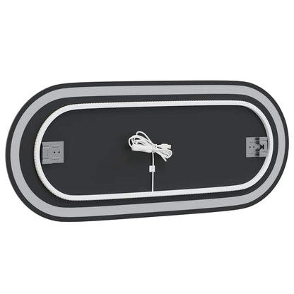 LED Bathroom Mirror 90x40 cm Oval