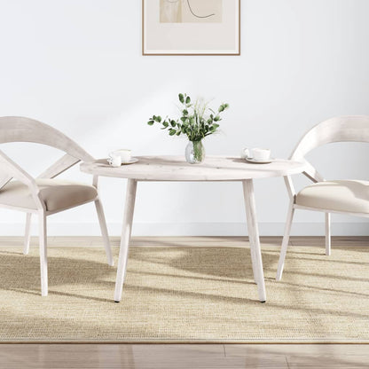 Table Top White 100x50x2.5 cm Solid Wood Pine Oval