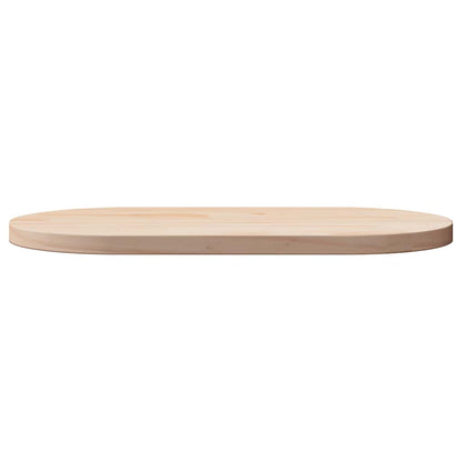 Table Top 90x45x2.5 cm Solid Wood Pine Oval