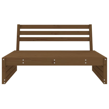 Garden Middle Sofa Honey Brown 120x80 cm Solid Wood Pine