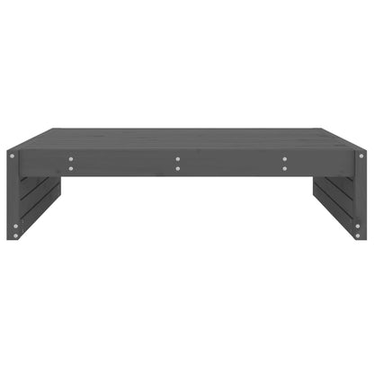Garden Footstool Grey 120x80 cm Solid Wood Pine