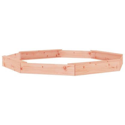 Sandbox with Seats Octagon Solid Wood Douglas