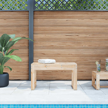 Garden Bench 80x38x45 cm Solid Wood Pine