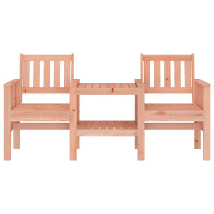 Garden Bench with Table 2-Seater Solid Wood Douglas
