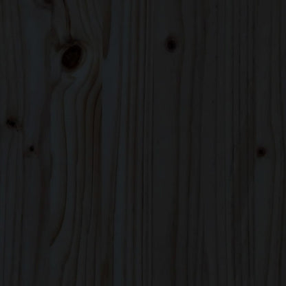 Garden Planter Black 62x50x57 cm Solid Wood Pine