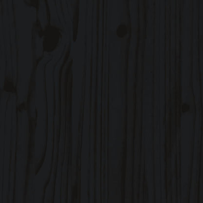 Garden Planter Black 40x40x39 cm Solid Wood Pine