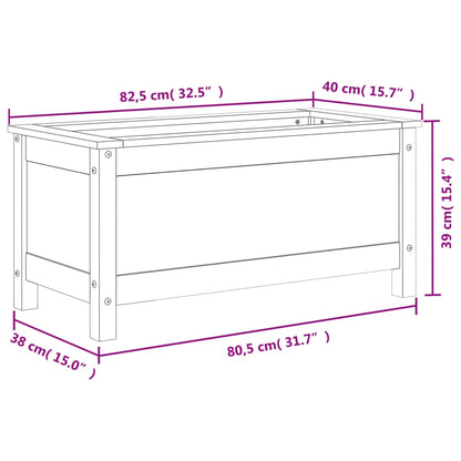 Garden Planter 82.5x40x39 cm Solid Wood Douglas