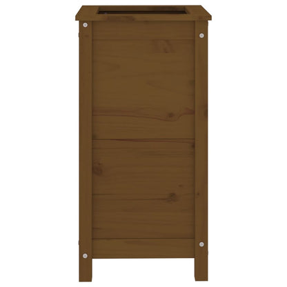 Garden Planter Honey Brown 40x40x78 cm Solid Wood Pine