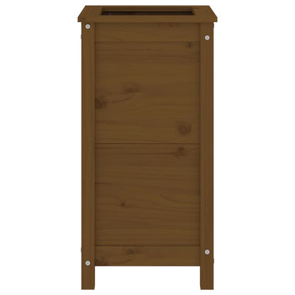 Garden Planter Honey Brown 40x40x78 cm Solid Wood Pine