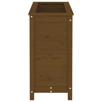 Garden Planter Honey Brown 82.5x40x78 cm Solid Wood Pine