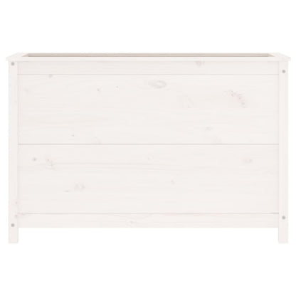 Garden Raised Bed White 119.5x40x78 cm Solid Wood Pine