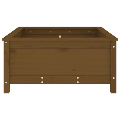 Garden Planter Honey Brown 82.5x82.5x39 cm Solid Wood Pine