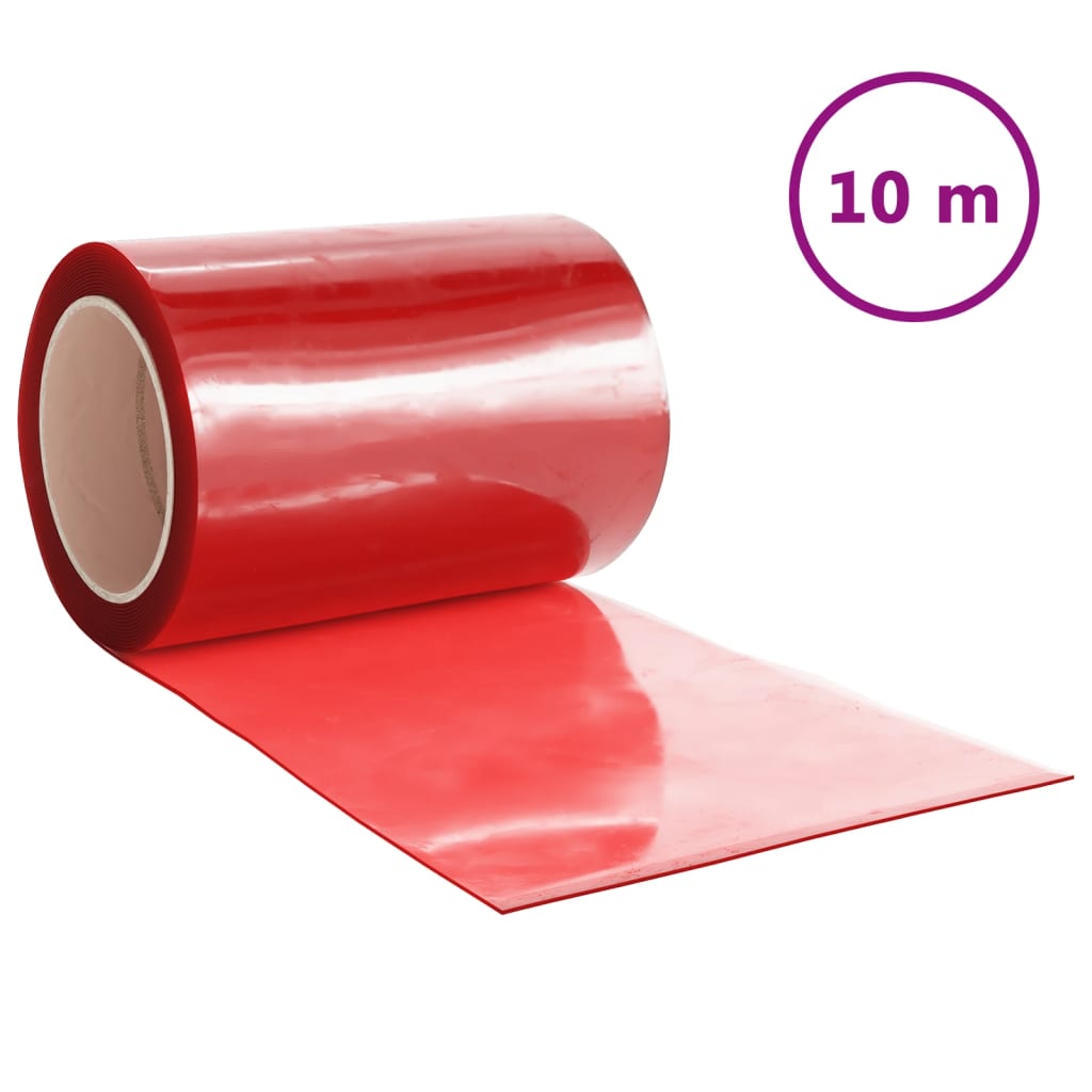 Door Curtain Red 300 mmx2.6 mm 10 m PVC