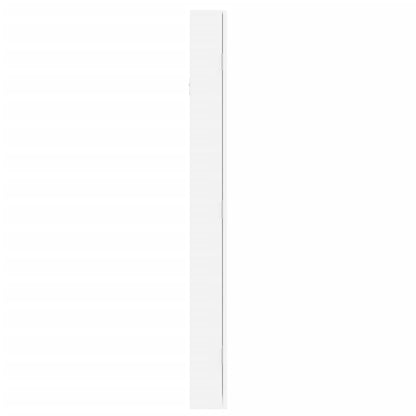 Mirror Jewellery Cabinet Wall Mounted White 37.5x10x106 cm
