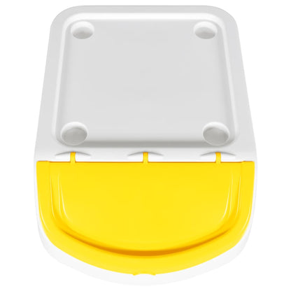 Stackable Waste Bins with Lids 3 pcs White PP 78 L